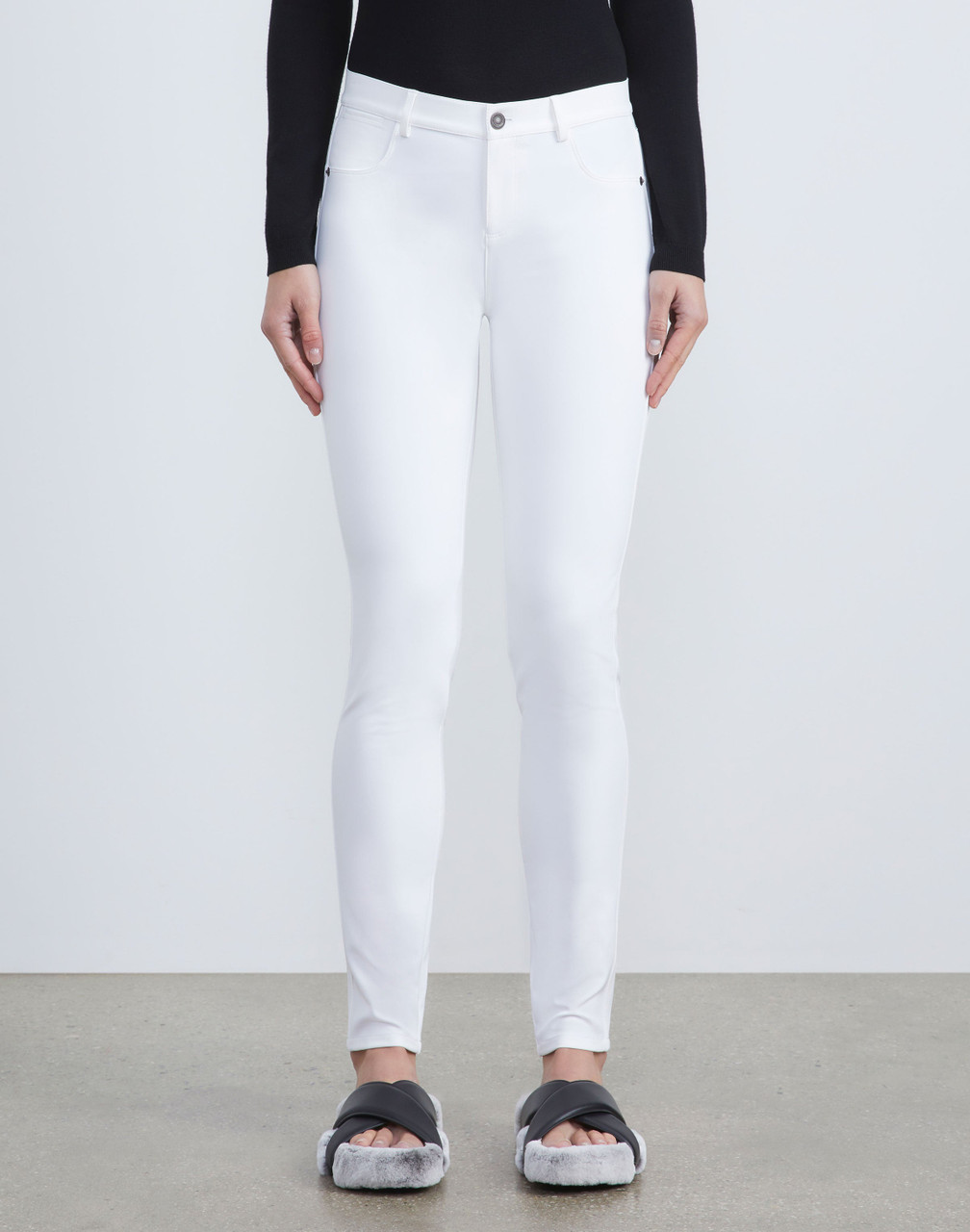 Lafayette 148 New York Acclaimed Stretch Mercer Pants in Shale