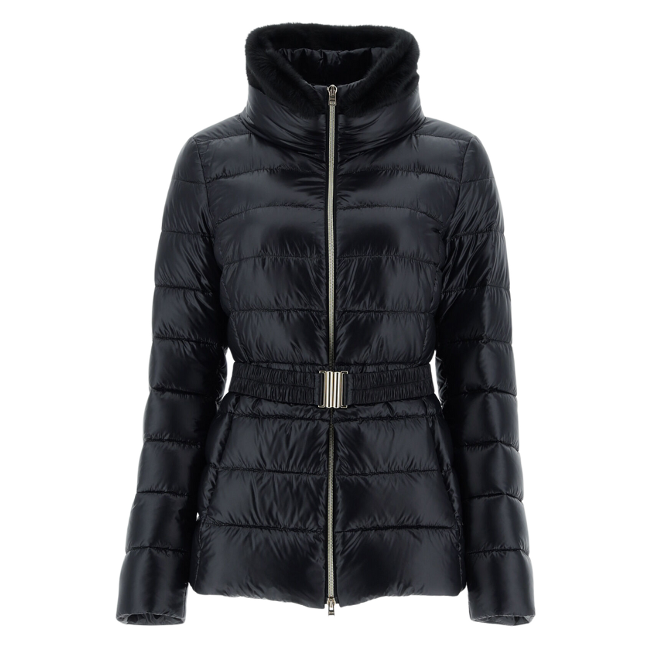 24PF new/HERNO クラウディアパファージャケット Jacket Black Herno claudia