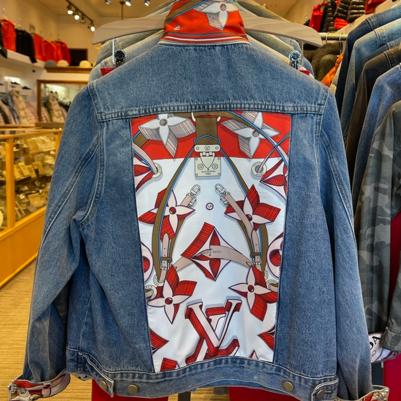 Street Style Men's Handpainted Customized Denim Jeans Jacket