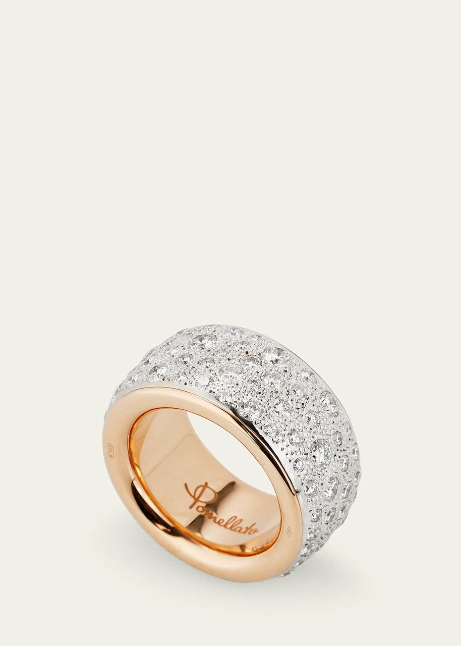 Pomellato 18kt rose gold Iconica large band ring