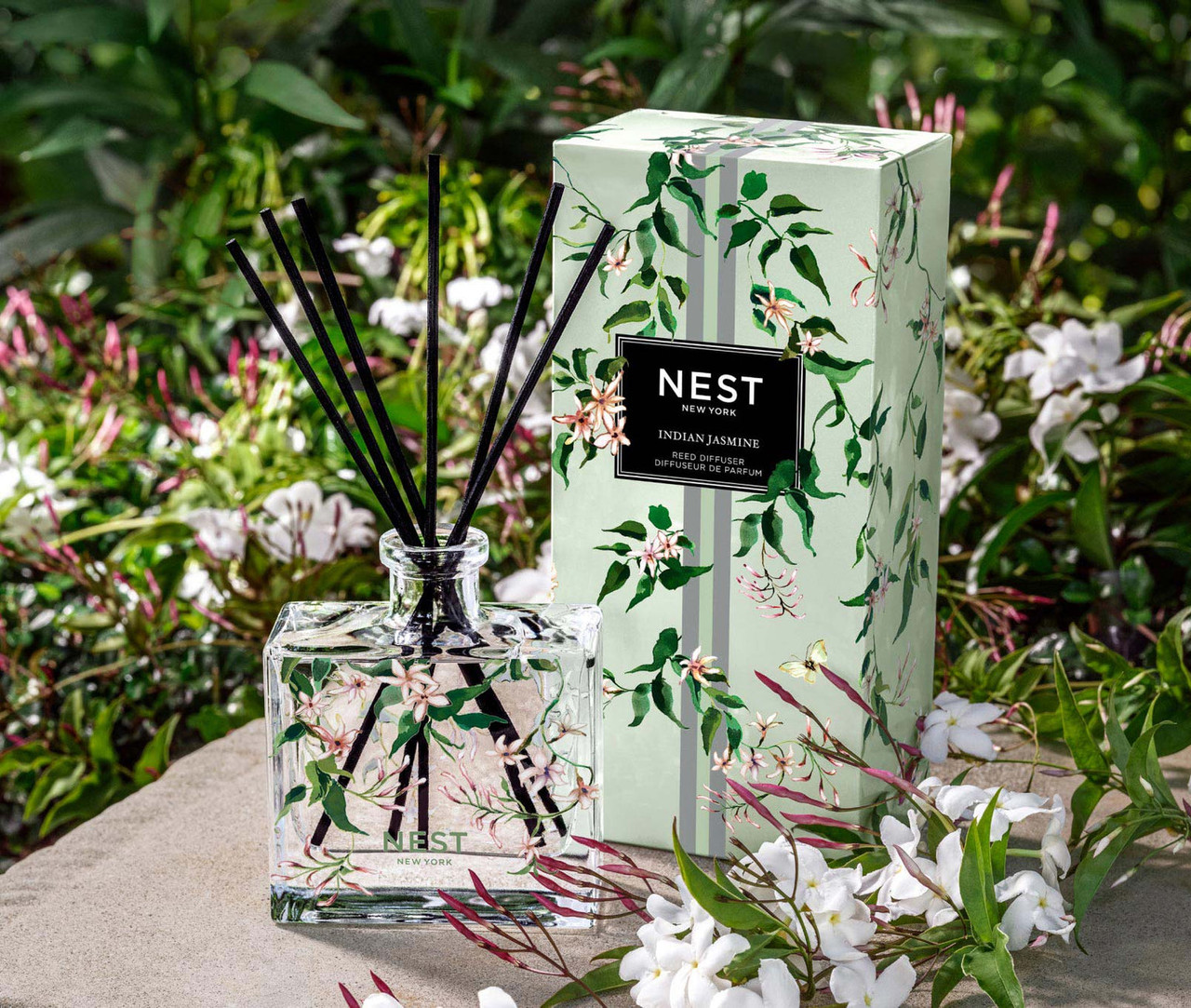NEST Indian Jasmine Decorative Reed Diffuser