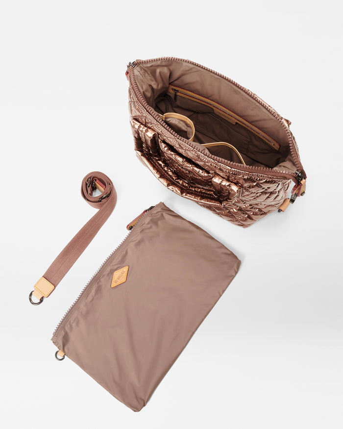 MZ Wallace Small Sutton Deluxe in Copper Metallic Lacquer