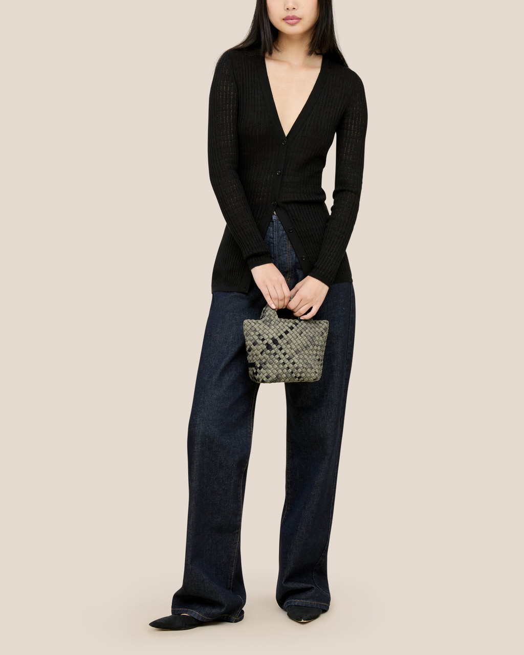 【NAGHEDI】サン・バルテルミー島プチトート 水彩画 NAGHEDI St. Barths Petit Tote Watercolor in Neptune