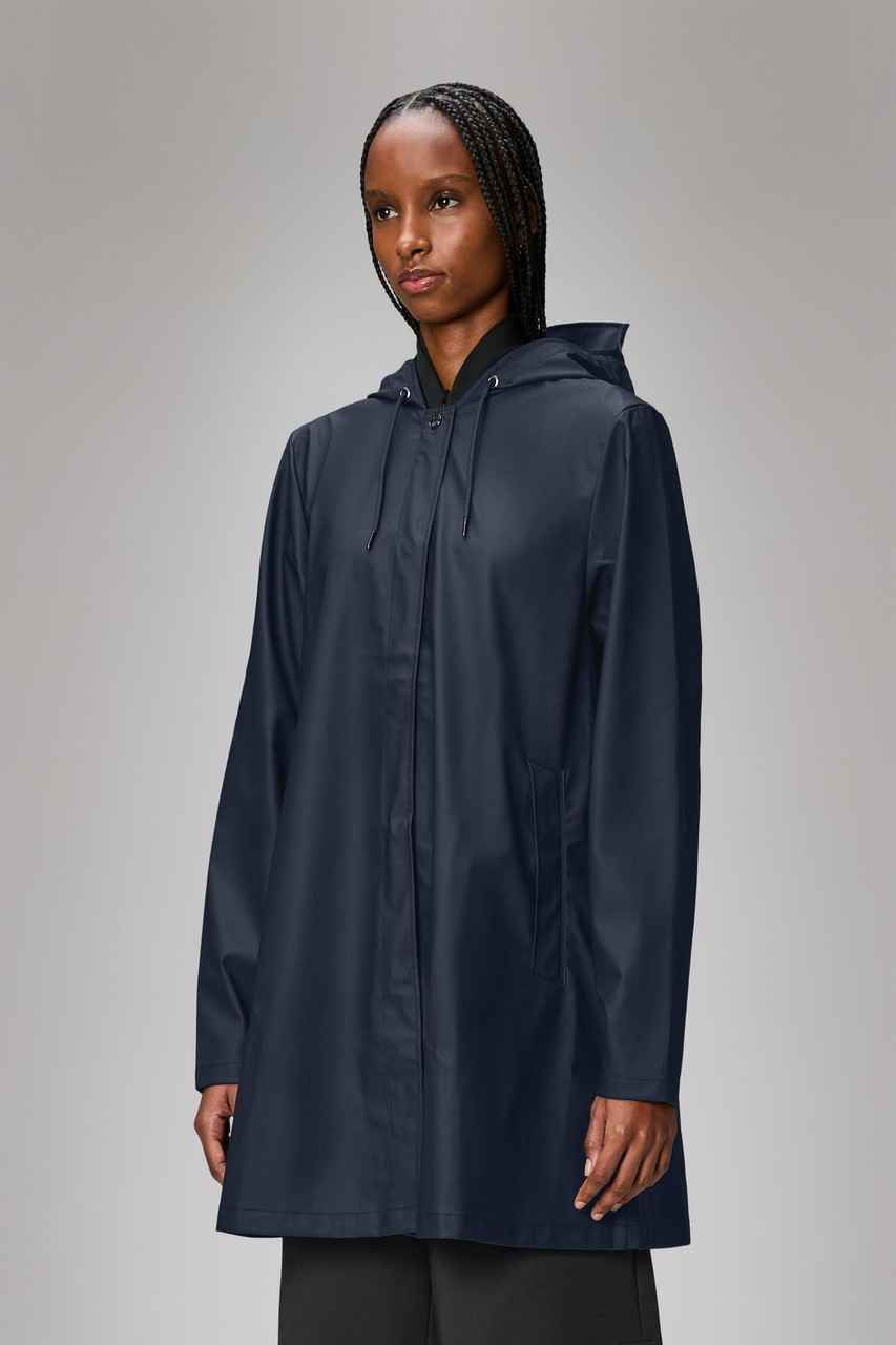 Rains A-line W Jacket in Navy