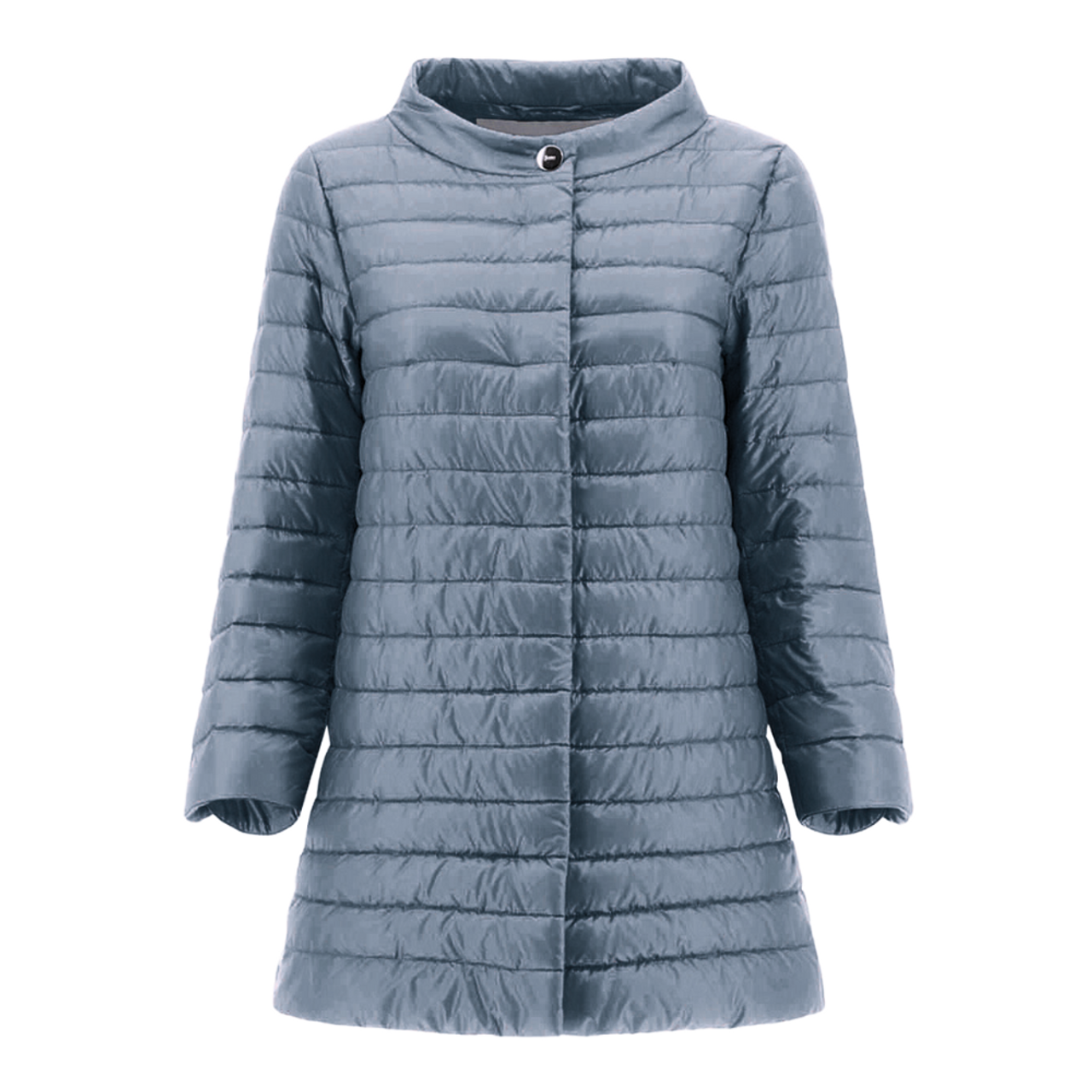 ダウンジャケット・コート Herno Rossella Down Jacket In Ultralight Nylon Herno Rossella Jacket in Light Blue, Size 48