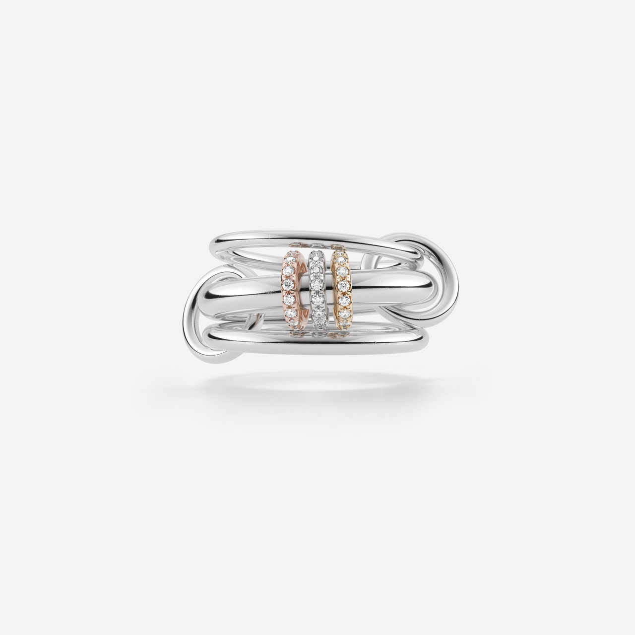 Spinelli Kilcollin Gemini SG Pavé Ring, Size 8