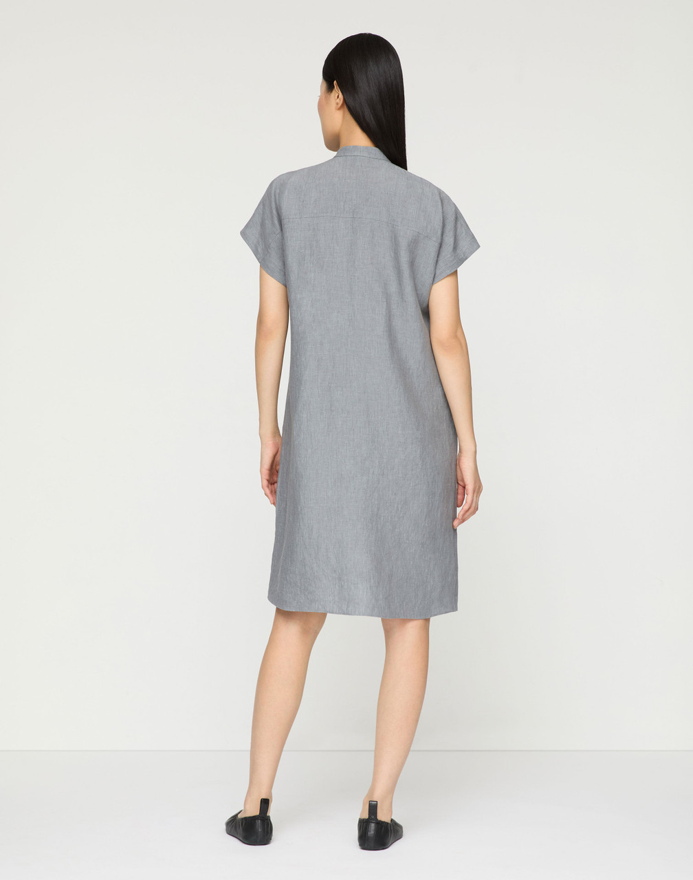 lafayette 148 linen dress Lafayette 148 New York Belted Cap-Sleeve Silk-Linen Midi Dress