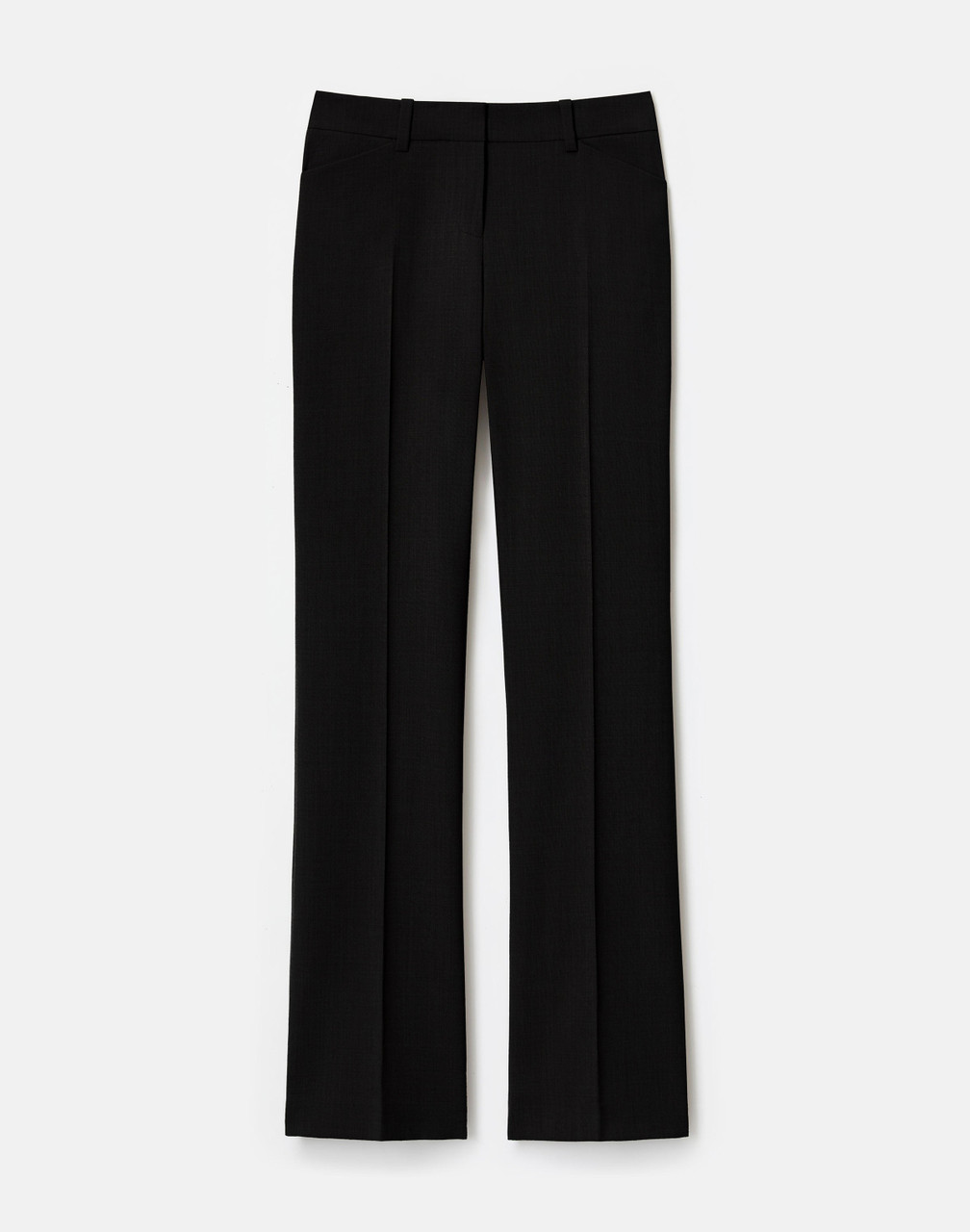 【新品】<N.ハリ>SLIM STRAIGHT SLACKS 38 BLK Lafayette 148 New York Responsible Stretch Wool Reade Straight Leg