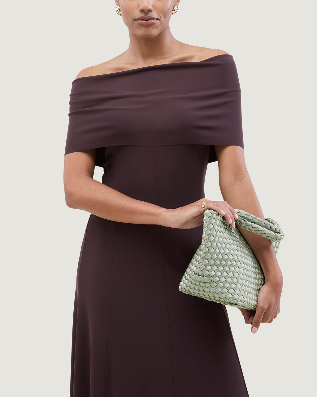 NAGHEDI St. Barths Small Tote Satin in Wintergreen