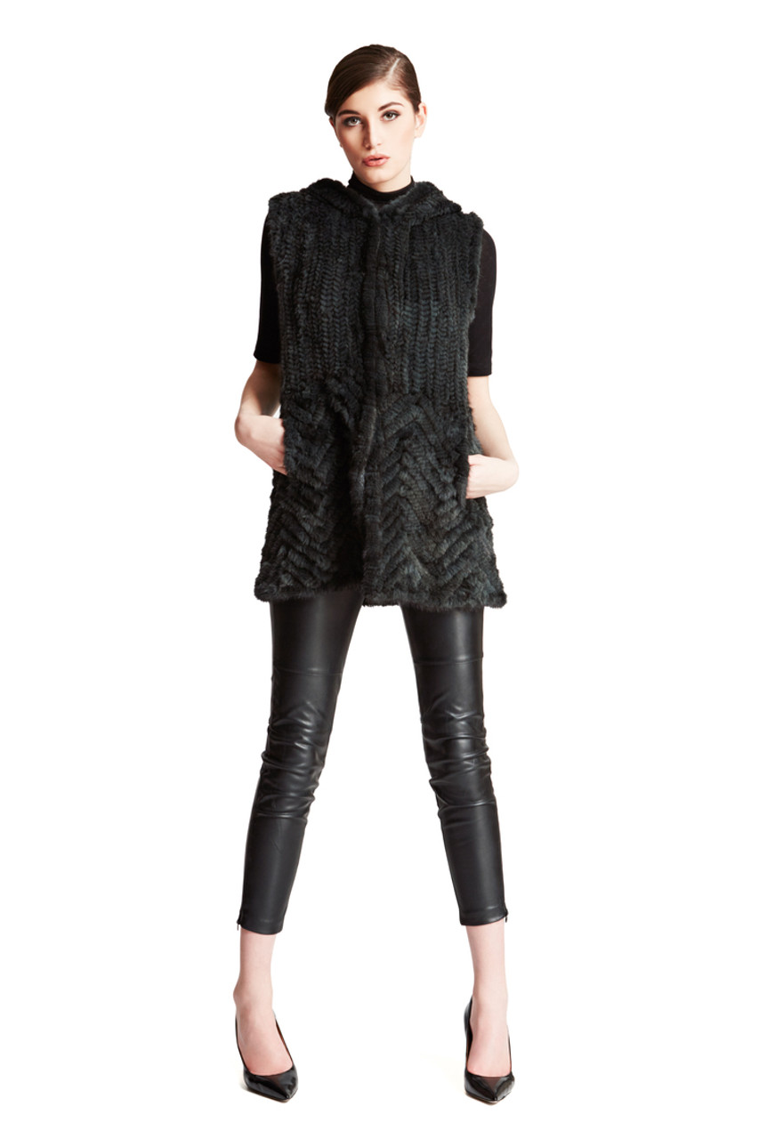 mink fur vest