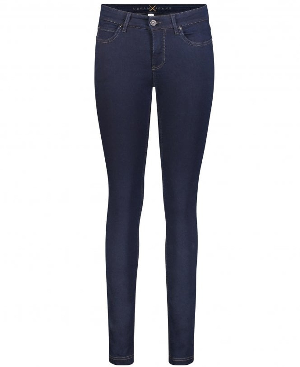 dark rinse skinny jeans