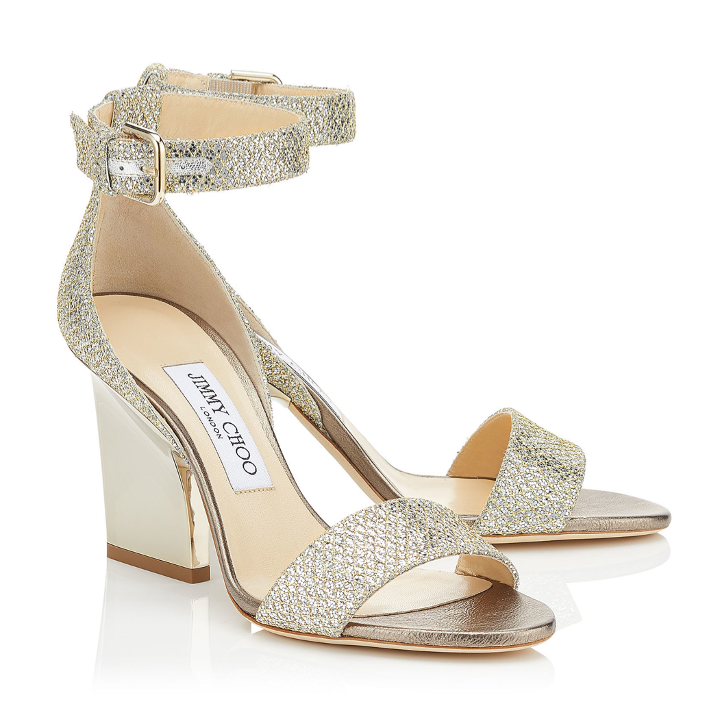 Jimmy Choo Edina Champagne Glitter 