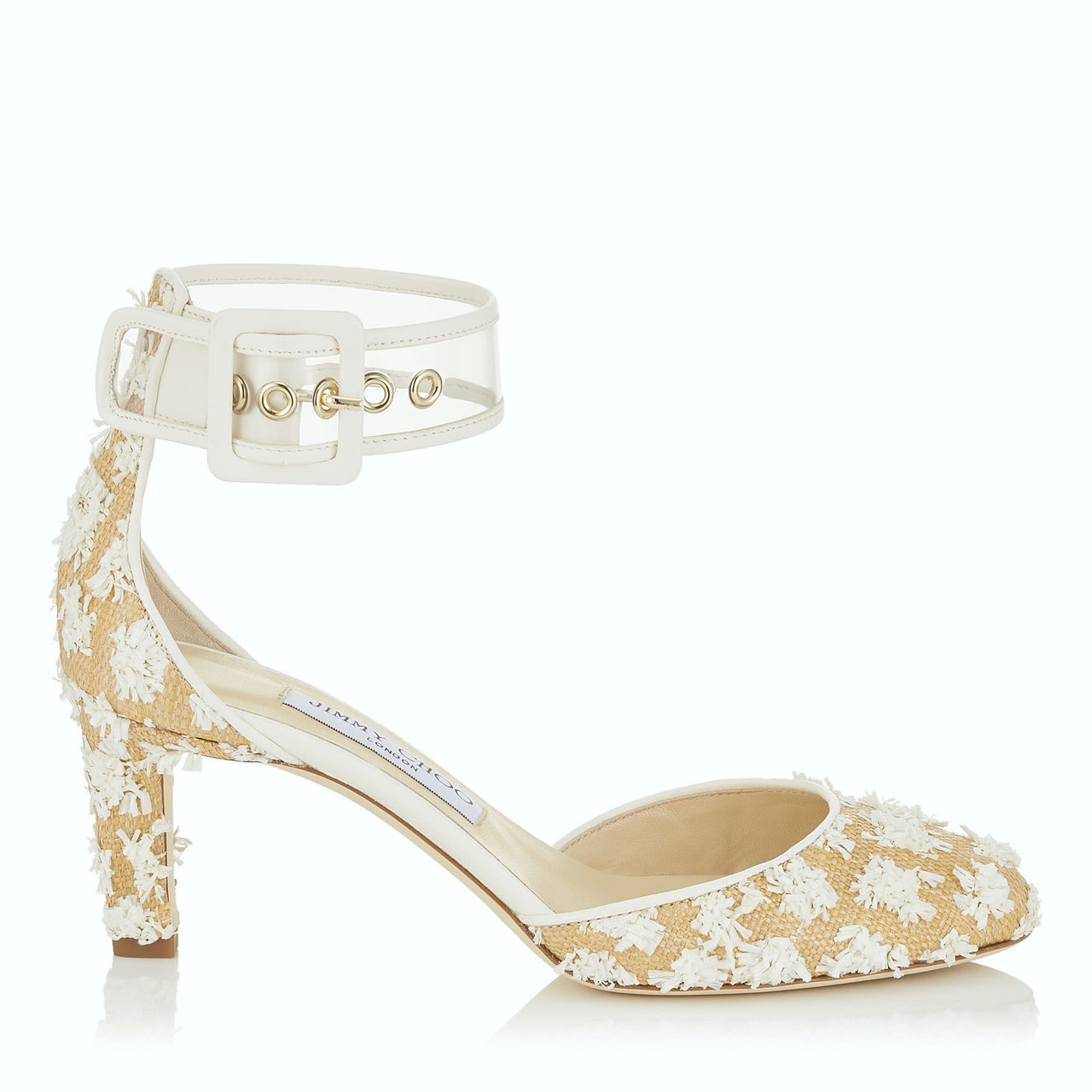 Jimmy Choo Moscow Floral Woven Heel