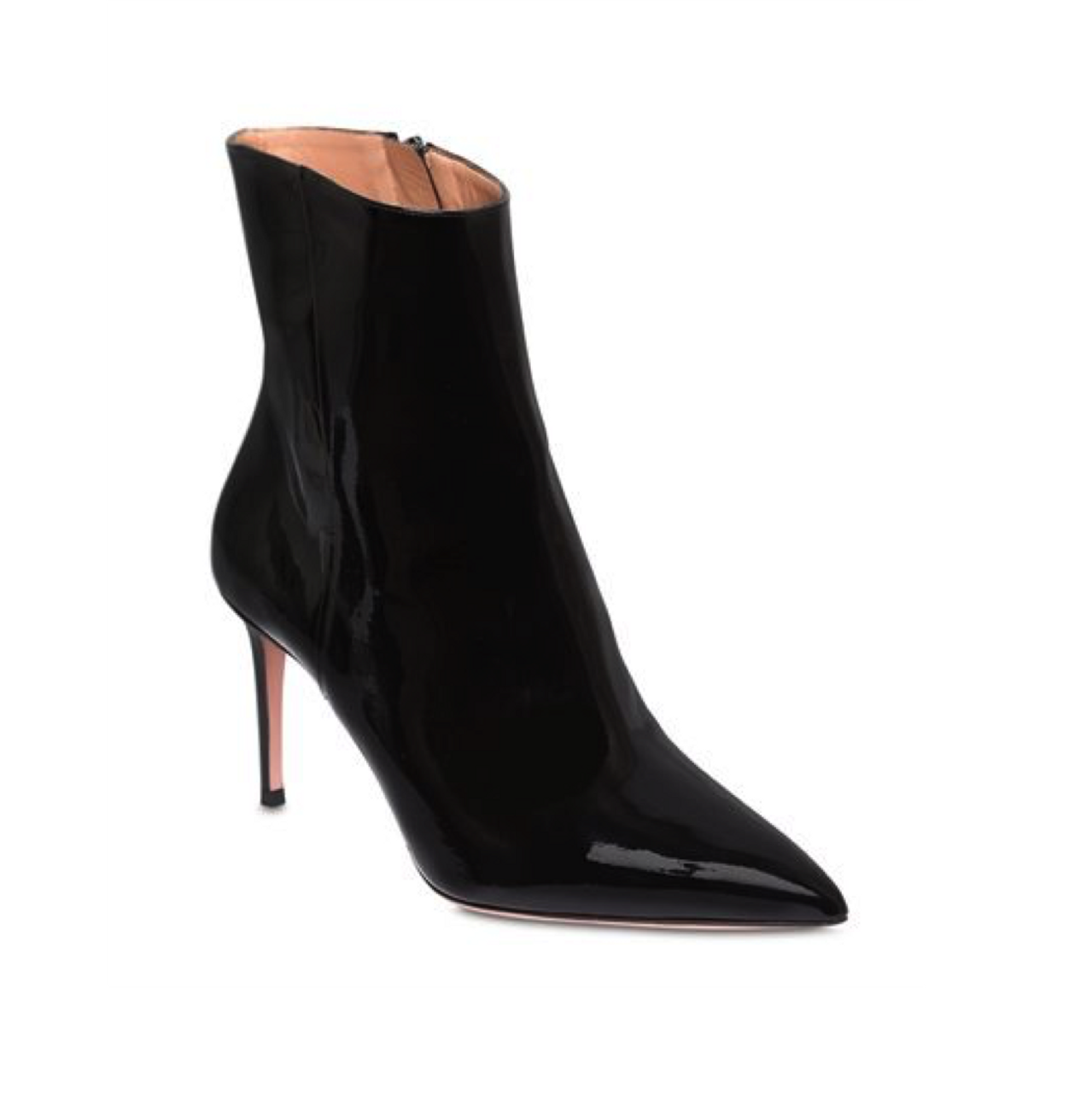 Aquazzura Alma Black Patent Pointy Toe 