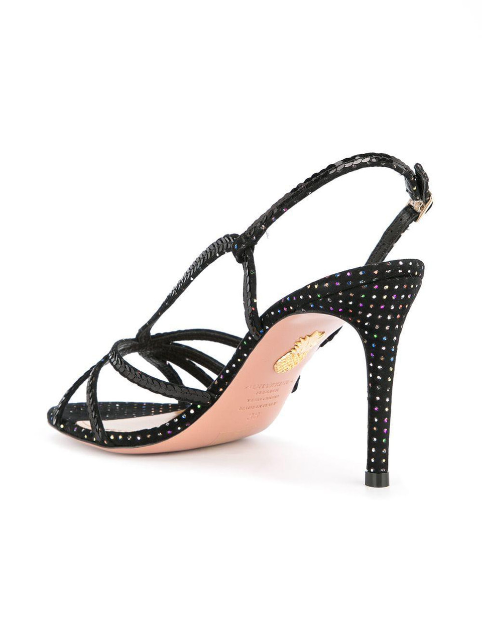 Aquazzura Paradis Velvet Sandal