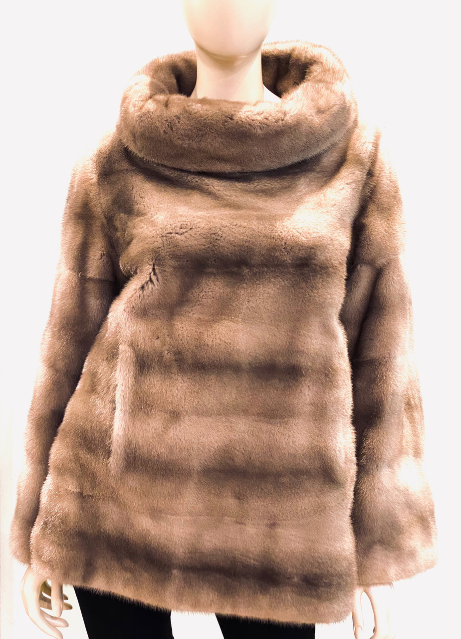 mink pullover jacket