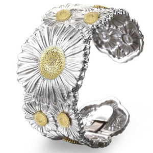 Buccellati Blossoms Vermeil Sterling Silver Daisy Cuff Bracelet Buccellati Blossoms Vermeil Sterling Silver Daisy Cuff Bracelet