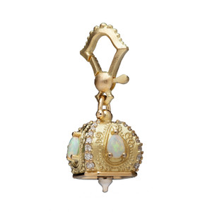 Paul Morelli 18K Yellow Gold Raja Opal Meditation Bell, 9.5mm Paul Morelli 18K Yellow Gold Raja Opal Meditation Bell, 9.5mm