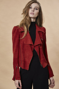 Jakett New York Debra Washed Suede Jacket in Cayenne Jakett New York Debra Washed Suede Jacket in Cayenne