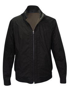 Remy Men's Reversible Microfiber Jacket in Ink/Otter/Noir, Size 38 Remy Men's Reversible Microfiber Jacket in Ink/Otter/Noir, Size 38