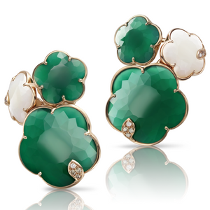 Pasquale Bruni 18K Rose Gold Ton Joli Bouquet Earrings with Mother Nature Gems and Diamonds Pasquale Bruni 18K Rose Gold Ton Joli Bouquet Earrings with Mother Nature Gems and Diamonds