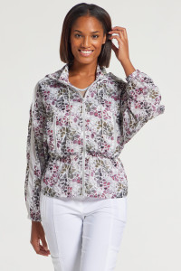 Anatomie Printed August Windbreaker Jacket in Abstract Giraffe, Size X-Large Anatomie Printed August Windbreaker Jacket in Abstract Giraffe, Size X-Large