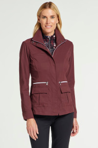 Anatomie Kenya Lightweight Utilitarian Safari Jacket in Sangria, Size X Large Anatomie Kenya Lightweight Utilitarian Safari Jacket in Sangria, Size X Large