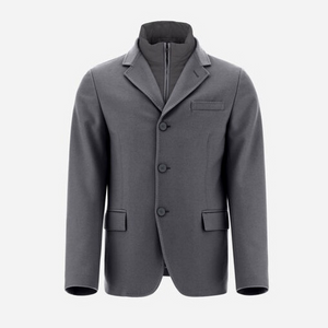 Herno Men's Cashmere & Nylon Ultralight Blazer in Grey, Size 56 Herno Men's Cashmere & Nylon Ultralight Blazer in Grey, Size 56