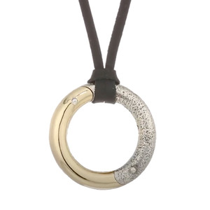 King Baby Studio Yin Yang Two-Tone Centering Pendant Necklace King Baby Studio Yin Yang Two-Tone Centering Pendant Necklace