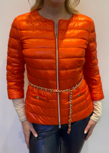 Herno Lucrezia Jacket in Orange, Size 40 Herno Lucrezia Jacket in Orange, Size 40