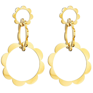 Cadar Yellow Gold Trio Unity Drop Earrings Cadar Yellow Gold Trio Unity Drop Earrings