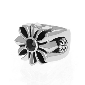 King Baby Studio Gothic Cross Ring with Black Onyx Stone, Size 11 King Baby Studio Gothic Cross Ring with Black Onyx Stone, Size 11