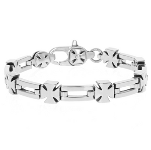 King Baby Studio Small Baron's Cross Bracelet, Size Medium King Baby Studio Small Baron's Cross Bracelet, Size Medium