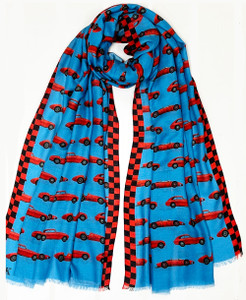 On Your Marque Two Tone Ferrari Scarf On Your Marque Two Tone Ferrari Scarf