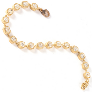 *RESERVE TODAY* Sylva & Cie. 18K Yellow Gold Mixed Shape Diamond Tennis Bracelet, 8" *RESERVE TODAY* Sylva & Cie. 18K Yellow Gold Mixed Shape Diamond Tennis Bracelet, 8"
