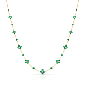 Paul Morelli 18K Yellow Gold Malachite Sequence Necklace, 24"