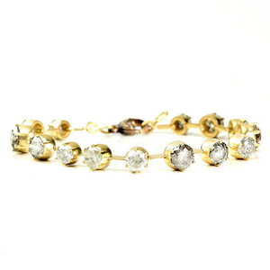 *RESERVE TODAY* Sylva & Cie. 18K Yellow Gold Grey Diamond Tennis Bracelet *RESERVE TODAY* Sylva & Cie. 18K Yellow Gold Grey Diamond Tennis Bracelet