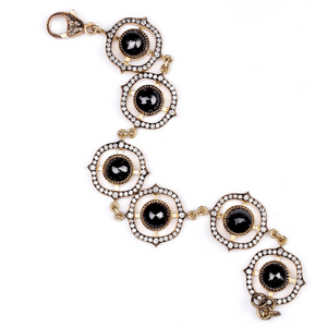 *RESERVE TODAY* Sylva & Cie. 18K Yellow Gold Black Diamond Bracelet, 7 1/2" *RESERVE TODAY* Sylva & Cie. 18K Yellow Gold Black Diamond Bracelet, 7 1/2"