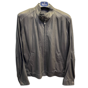Remy Men’s Leather Jacket in Peat/Noir Remy Men’s Leather Jacket in Peat/Noir