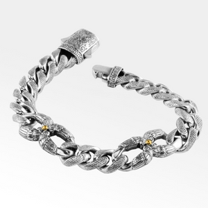 Konstantino Sterling Silver & 18K Gold Link Bracelet Konstantino Sterling Silver & 18K Gold Link Bracelet