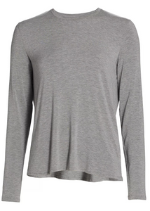 Majestic Filatures Soft Touch Semi Relaxed Crewneck in Gris Chine Majestic Filatures Soft Touch Semi Relaxed Crewneck in Gris Chine