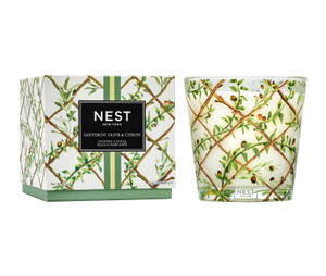NEST Santorini Olive & Citron Decorative 3-Wick Candle NEST Santorini Olive & Citron Decorative 3-Wick Candle