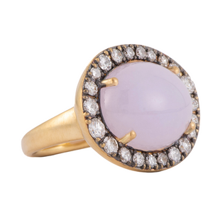 *RESERVE TODAY* Sylva & Cie. 18K Yellow Gold Lavender Jade Ring *RESERVE TODAY* Sylva & Cie. 18K Yellow Gold Lavender Jade Ring