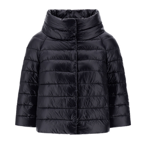 Herno Sofia Mini Cape in Black, Size 40 Herno Sofia Mini Cape in Black, Size 40