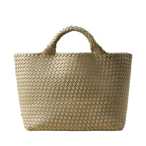 NAGHEDI St. Barths Medium Tote in Stone NAGHEDI St. Barths Medium Tote in Stone