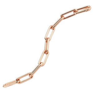 Walters Faith Saxon 18K Rose Gold Elongated Chain Link Bracelet, Size 7" Walters Faith Saxon 18K Rose Gold Elongated Chain Link Bracelet, Size 7"
