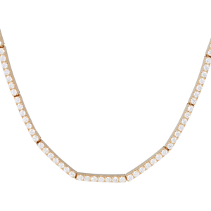 Sidney Garber 18K Yellow Gold Lyra Diamond Necklace, 15" Sidney Garber 18K Yellow Gold Lyra Diamond Necklace, 15"