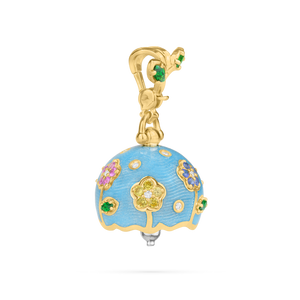 Paul Morelli 18K Yellow Gold Wild Child Enamel Mediation Bell, 14mm