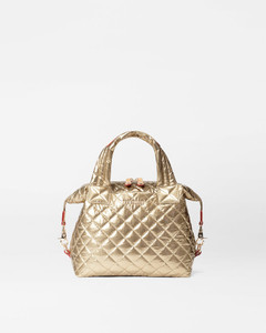 MZ Wallace Small Sutton Deluxe in Antique Gold Metallic MZ Wallace Small Sutton Deluxe in Antique Gold Metallic