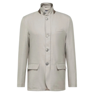 Herno Men's Rain Jacket in Pearl Herno Men's Rain Jacket in Pearl